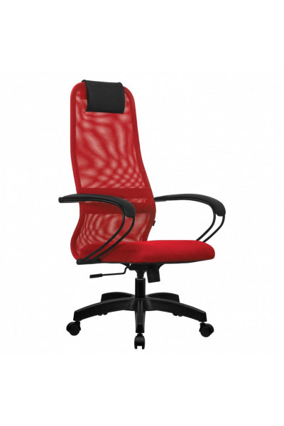 Кресло офисное Metta SU-B-8 ткань/сетка, красное Кресло офисное Metta SU-B-8 ткань/сетка, красное