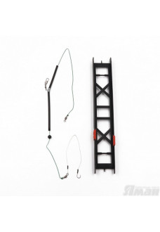 Оснастка фидерная Яман Лещ, шнур 0,25 мм, крючок №6 Я-ОЛ-025-6