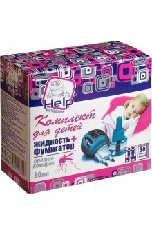 Комплект HELP от комаров для детей: фумигатор+жидкость 30 ночей (80523)