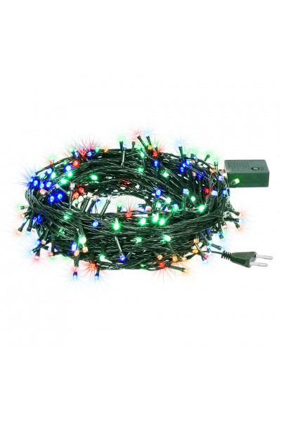 Светодиодная гирлянда для дома (мультиколор) Vegas Нить 200 LED, 20 м, 220V 55067 Светодиодная гирлянда для дома (мультиколор) Vegas Нить 200 LED, 20 м, 220V 55067
