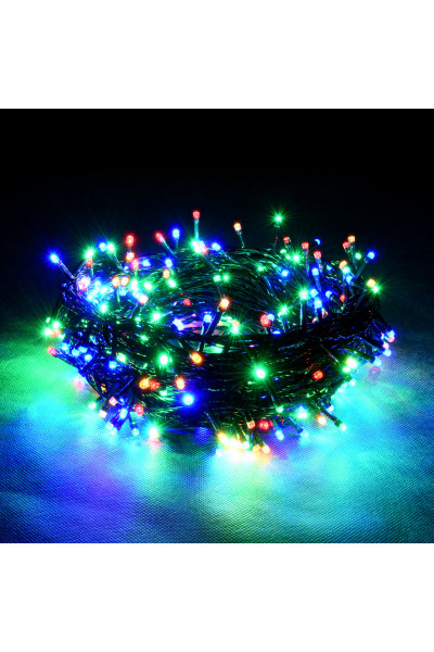 Светодиодная гирлянда для дома (мультиколор) Vegas Нить 200 LED, 20 м, 220V 55067 Светодиодная гирлянда для дома (мультиколор) Vegas Нить 200 LED, 20 м, 220V 55067