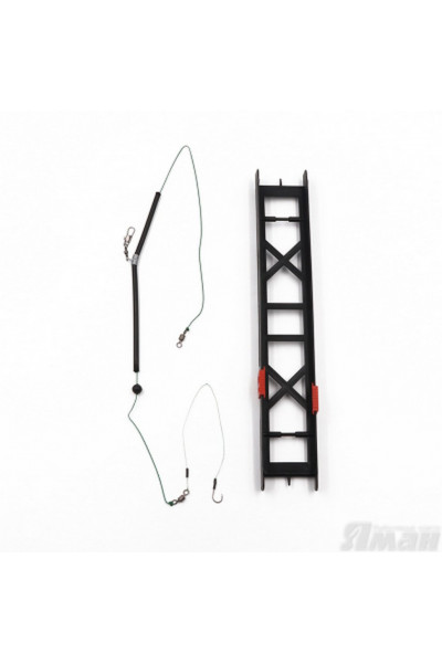 Оснастка фидерная Яман Лещ, шнур 0,15 мм, крючок №10 Я-ОЛ-015-10