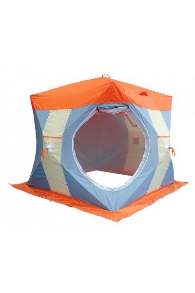 Палатка рыбака Нельма Куб-2 Люкс (двухслойная)