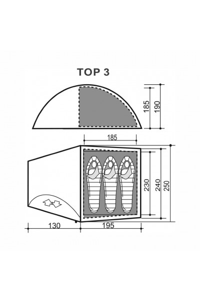 Палатка Indiana Top 3 Палатка Indiana Top 3