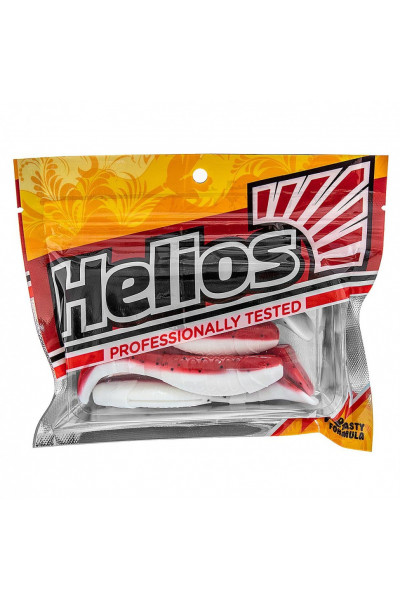 Виброхвост Helios Chubby 3,55/9 см, цвет Red & White 5 шт HS-4-003 Виброхвост Helios Chubby 3,55/9 см, цвет Red & White 5 шт HS-4-003