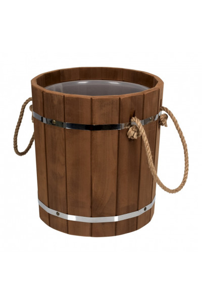 Ведро для бани Банные Штучки термо с пластиковой вставкой, липа 18 л 33328 Ведро для бани Банные Штучки термо с пластиковой вставкой, липа 18 л 33328