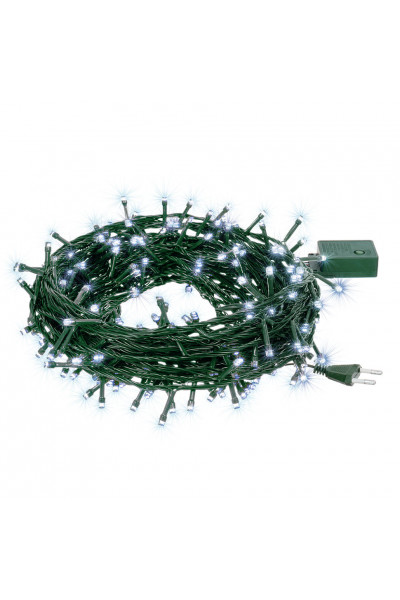 Светодиодная гирлянда для дома (холодный свет) Vegas Нить 100 LED, 10 м, 220V 55063