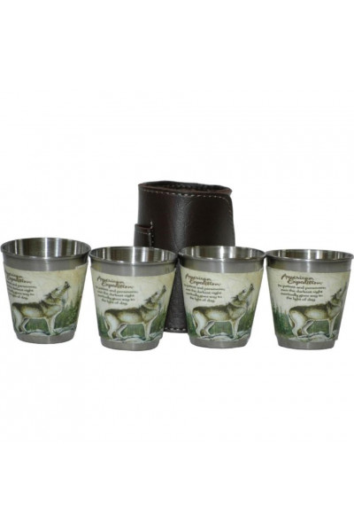 Набор стопок Helios Волк 60 мл А13