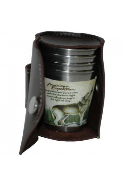 Набор стопок Helios Волк 60 мл А13