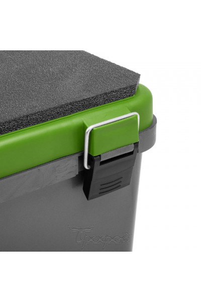 Ящик рыболовный зимний Helios односекционный 19л серый/салатовый (HS-IB-19-GG-1) Ящик рыболовный зимний Helios односекционный 19л серый/салатовый (HS-IB-19-GG-1)