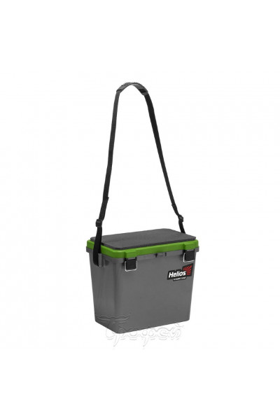 Ящик рыболовный зимний Helios односекционный 19л серый/салатовый (HS-IB-19-GG-1) Ящик рыболовный зимний Helios односекционный 19л серый/салатовый (HS-IB-19-GG-1)