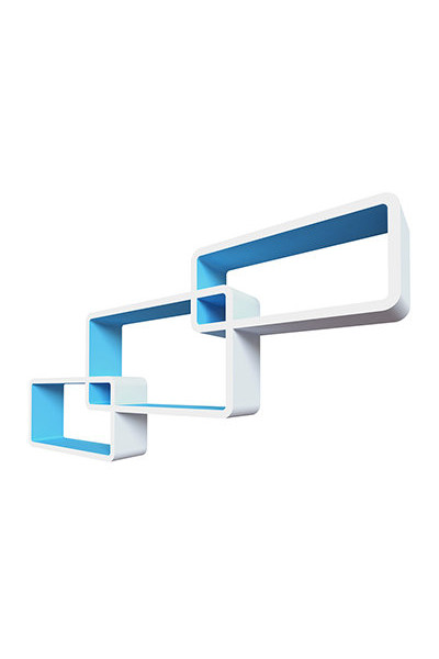 Комплект открытых полок на стену Qwerty Нью-Йорк 72012 Комплект открытых полок на стену Qwerty Нью-Йорк 72012