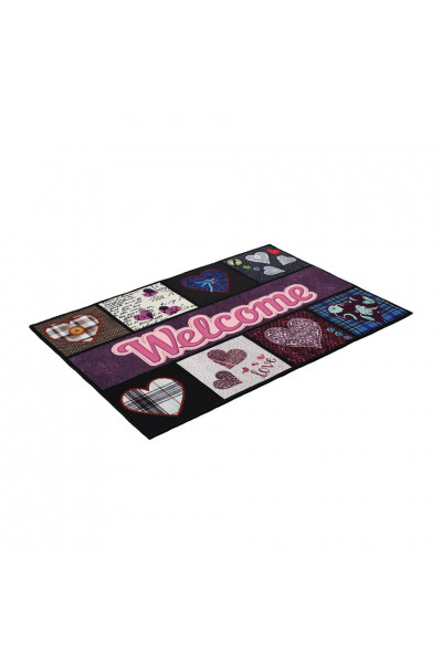 Коврик влаговпитывающий Vortex Velur Welcome 40х60 см 24237 Коврик влаговпитывающий Vortex Velur Welcome 40х60 см 24237