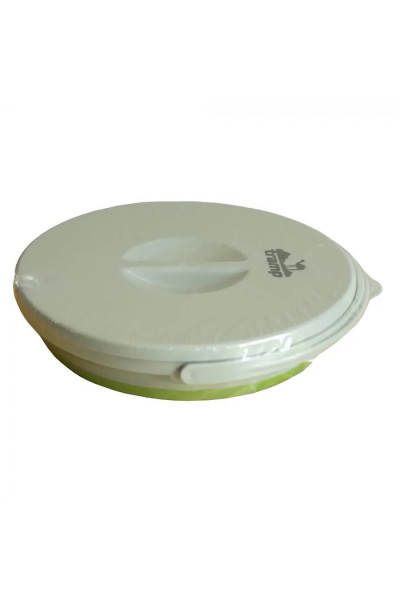 Ведро складное Tramp силиконовое 5л с крышкой оливковый TRC-127 Ведро складное Tramp силиконовое 5л с крышкой оливковый TRC-127