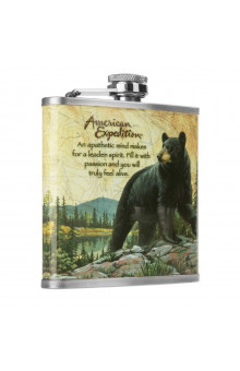 Фляжка Helios Медведь 210 мл А03-1