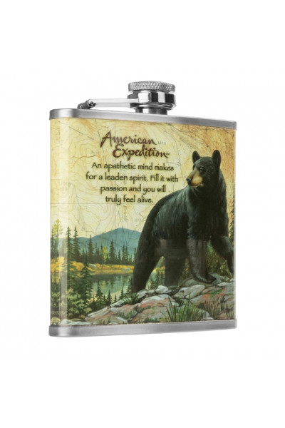 Фляжка Helios Медведь 210 мл А03-1