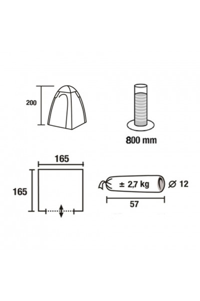 Тент для душа Green Glade Ardo Тент для душа Green Glade Ardo