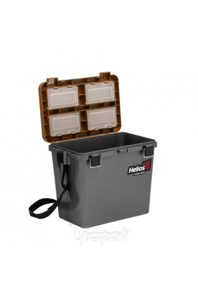 Ящик рыболовный зимний Helios односекционный 19л серый/золото (HS-IB-19-GGo-1) Ящик рыболовный зимний Helios односекционный 19л серый/золото (HS-IB-19-GGo-1)