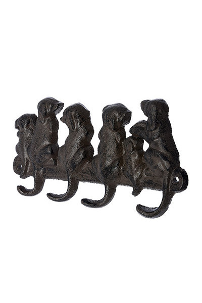 Вешалка настенная Blumen Haus Щенята 4 крючка 66028 Вешалка настенная Blumen Haus Щенята 4 крючка 66028