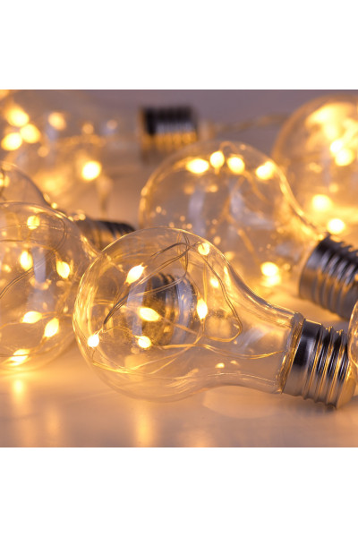 Светодиодная гирлянда для дома (мультиколор) Vegas Ретро лампы 60 LED 1,8 м таймер, пульт 55133 Светодиодная гирлянда для дома (мультиколор) Vegas Ретро лампы 60 LED 1,8 м таймер, пульт 55133