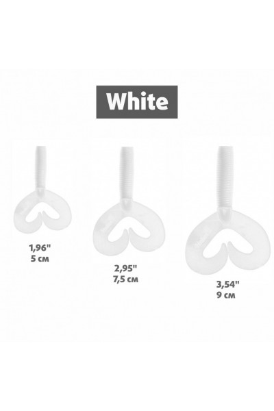 Твистер Helios Credo Double Tail 2,95/7,5 см, цвет White 7 шт HS-12-001 Твистер Helios Credo Double Tail 2,95/7,5 см, цвет White 7 шт HS-12-001