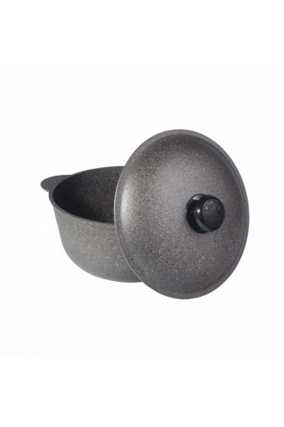 Казан антипригарный с крышкой Силумин Гранит 8л (ГК08) Казан антипригарный с крышкой Силумин Гранит 8л (ГК08)