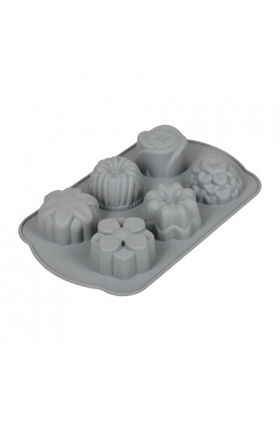 Форма силиконовая Marmiton Basic Цветочки 6 ячеек 17407 Форма силиконовая Marmiton Basic Цветочки 6 ячеек 17407