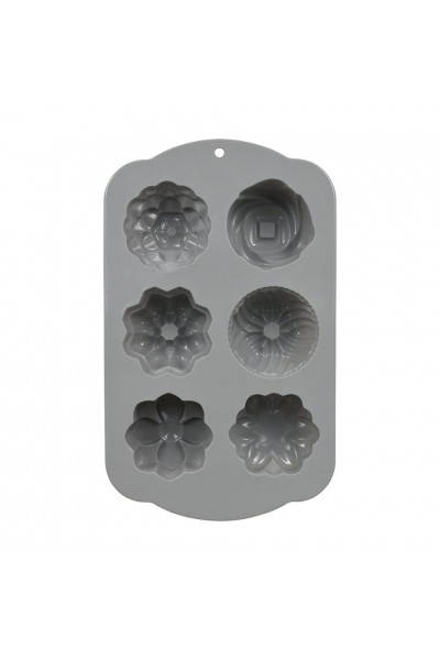 Форма силиконовая Marmiton Basic Цветочки 6 ячеек 17407 Форма силиконовая Marmiton Basic Цветочки 6 ячеек 17407