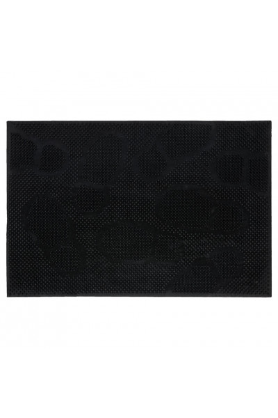 Коврик резиновый придверный Vortex Следы 40х60 см черный 22462 Коврик резиновый придверный Vortex Следы 40х60 см черный 22462