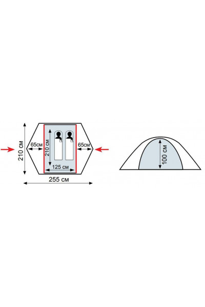 Палатка Tramp Cloud 2 Si dark Палатка Tramp Cloud 2 Si dark