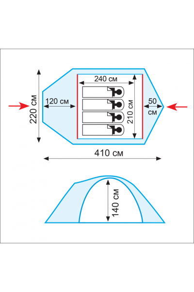Палатка Tramp Lair 4 (V2) Палатка Tramp Lair 4 (V2)