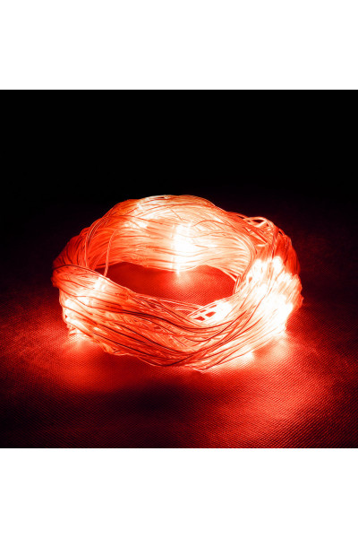 Уличная светодиодная гирлянда (красный свет) Vegas Сеть 144 LED, 1,2х1,5 м, 24V 55033 Уличная светодиодная гирлянда (красный свет) Vegas Сеть 144 LED, 1,2х1,5 м, 24V 55033