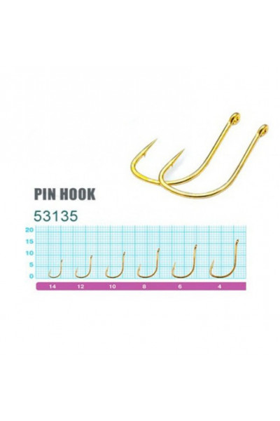 Крючок Owner Pin Hook Gold №8 (9 шт) Крючок Owner Pin Hook Gold №8 (9 шт)