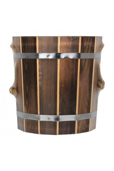 Запарник Банные Штучки с пластиковой вставкой, обожженная липа 10 л 33331 Запарник Банные Штучки с пластиковой вставкой, обожженная липа 10 л 33331