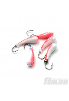Мормышка литая Яман Зубок Бол., 0,8 г, Kumho №31, цвет фц. красный с/накопит. (5 шт.) Я-МР1249ФКС