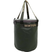 Ведро складное Митек с крышкой диаметр 40см H40см хаки