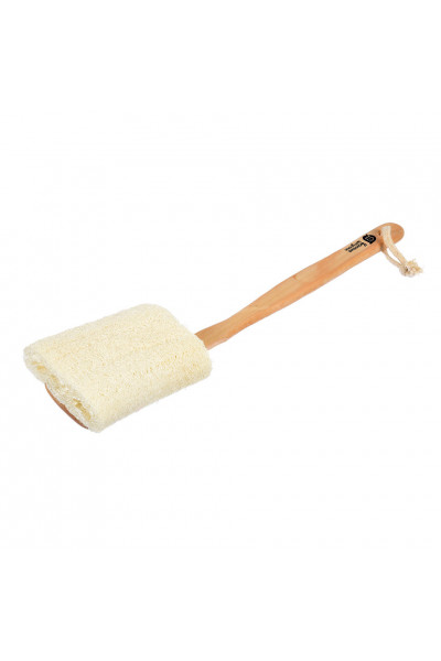 Мочалка из люфы Банные Штучки на деревянной ручке 40044 Мочалка из люфы Банные Штучки на деревянной ручке 40044