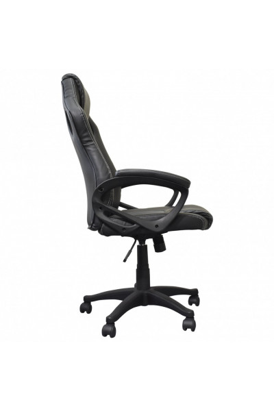 Кресло компьютерное Brabix Rider Plus EX-544 Комфорт, экокожа, черно-серое 531582 Кресло компьютерное Brabix Rider Plus EX-544 Комфорт, экокожа, черно-серое 531582