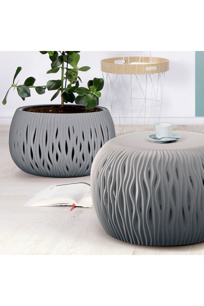 Кашпо для цветов Sandy Bowl DSK480-405U (20,75 л) 2 предмета Кашпо для цветов Sandy Bowl DSK480-405U (20,75 л) 2 предмета