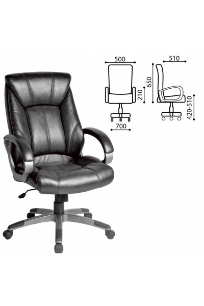 Кресло руководителя Brabix Maestro EX-506 экокожа, черное 530877 Кресло руководителя Brabix Maestro EX-506 экокожа, черное 530877