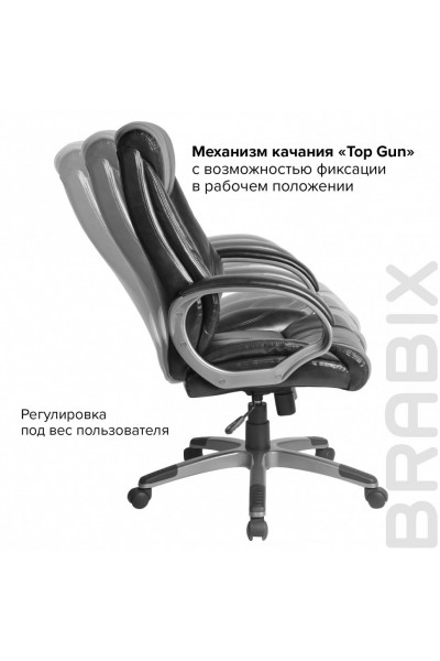Кресло руководителя Brabix Maestro EX-506 экокожа, черное 530877 Кресло руководителя Brabix Maestro EX-506 экокожа, черное 530877