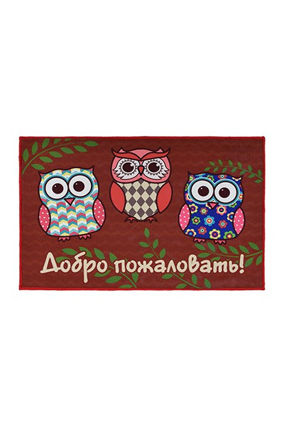 Коврик влаговпитывающий Vortex Velur Совы 50х80 см 24241 Коврик влаговпитывающий Vortex Velur Совы 50х80 см 24241