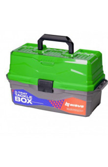Ящик для снастей Nisus Tackle Box трехполочный зеленый N-TB-3-G