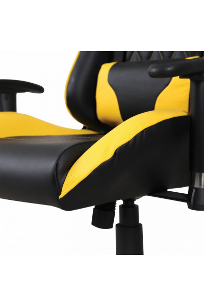Кресло компьютерное Brabix GT Master GM-110 экокожа, черно-желтое 531927 Кресло компьютерное Brabix GT Master GM-110 экокожа, черно-желтое 531927