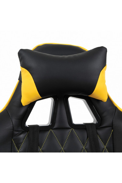 Кресло компьютерное Brabix GT Master GM-110 экокожа, черно-желтое 531927 Кресло компьютерное Brabix GT Master GM-110 экокожа, черно-желтое 531927