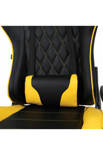 Кресло компьютерное Brabix GT Master GM-110 экокожа, черно-желтое 531927 Кресло компьютерное Brabix GT Master GM-110 экокожа, черно-желтое 531927