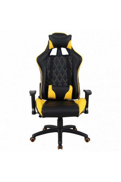 Кресло компьютерное Brabix GT Master GM-110 экокожа, черно-желтое 531927 Кресло компьютерное Brabix GT Master GM-110 экокожа, черно-желтое 531927