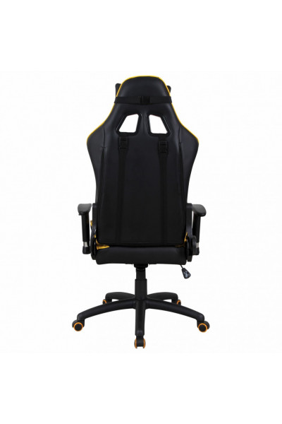 Кресло компьютерное Brabix GT Master GM-110 экокожа, черно-желтое 531927 Кресло компьютерное Brabix GT Master GM-110 экокожа, черно-желтое 531927