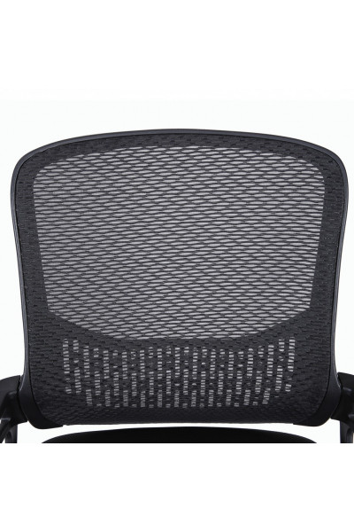 Кресло офисное Brabix Next MG-318 сетка/ткань, черное 531834