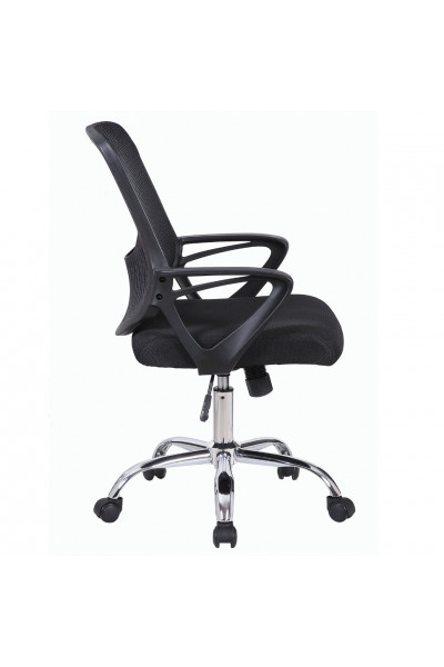 Кресло офисное Brabix Next MG-318 сетка/ткань, черное 531834